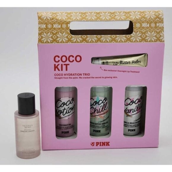 Victoria's Secret PINK Coco Body Care Gift Set: Coco Chill Vanilla Dream Angels